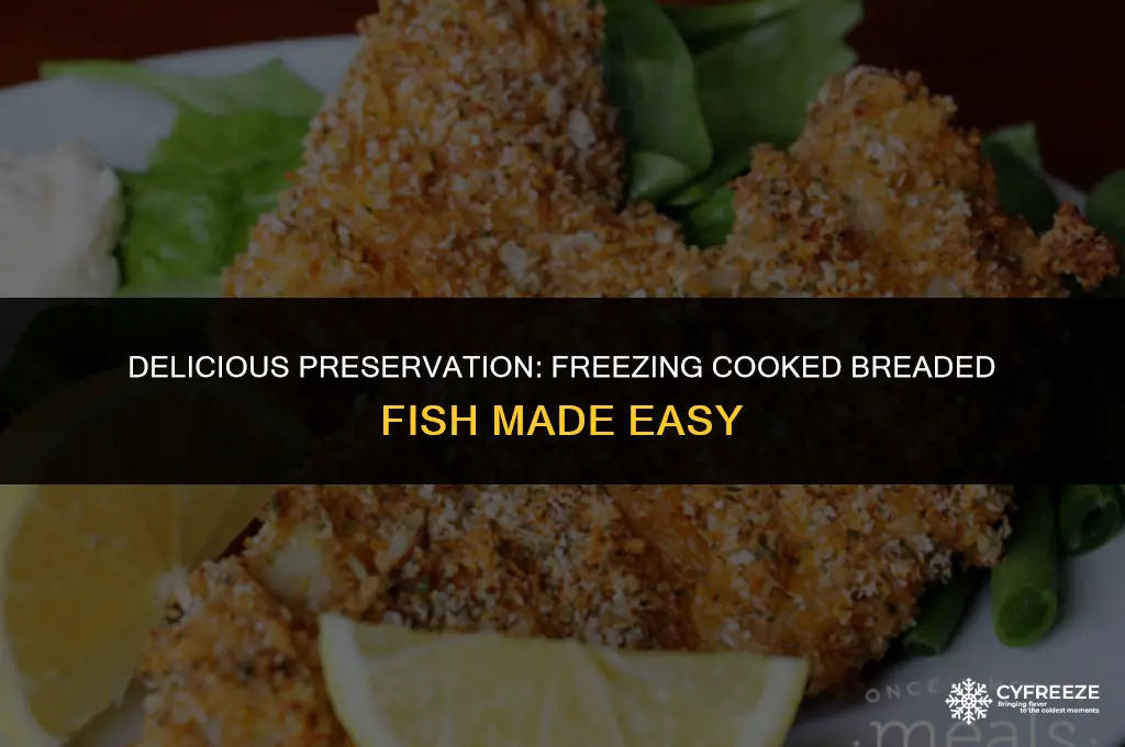 can i freeze cooked breaded fish