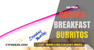 Freezing Cooked Breakfast Burritos: A Convenient Meal Prep Solution