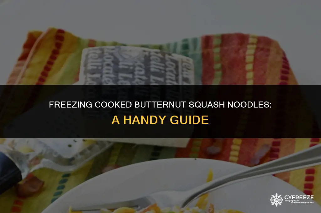 can i freeze cooked butternut squash noodles