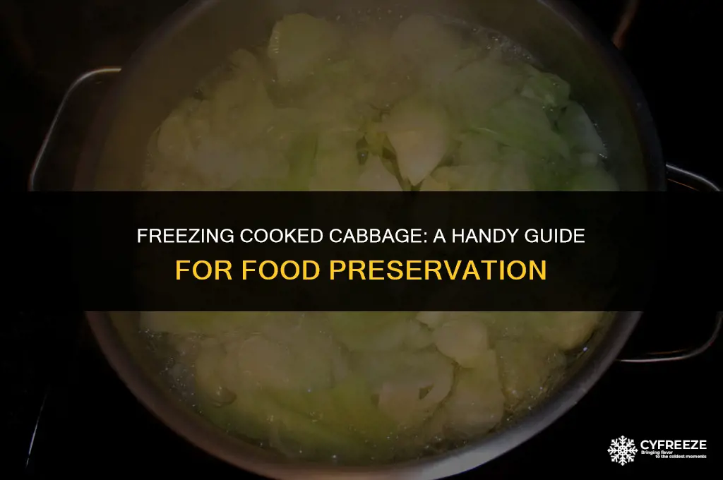 can i freeze cooked cabage