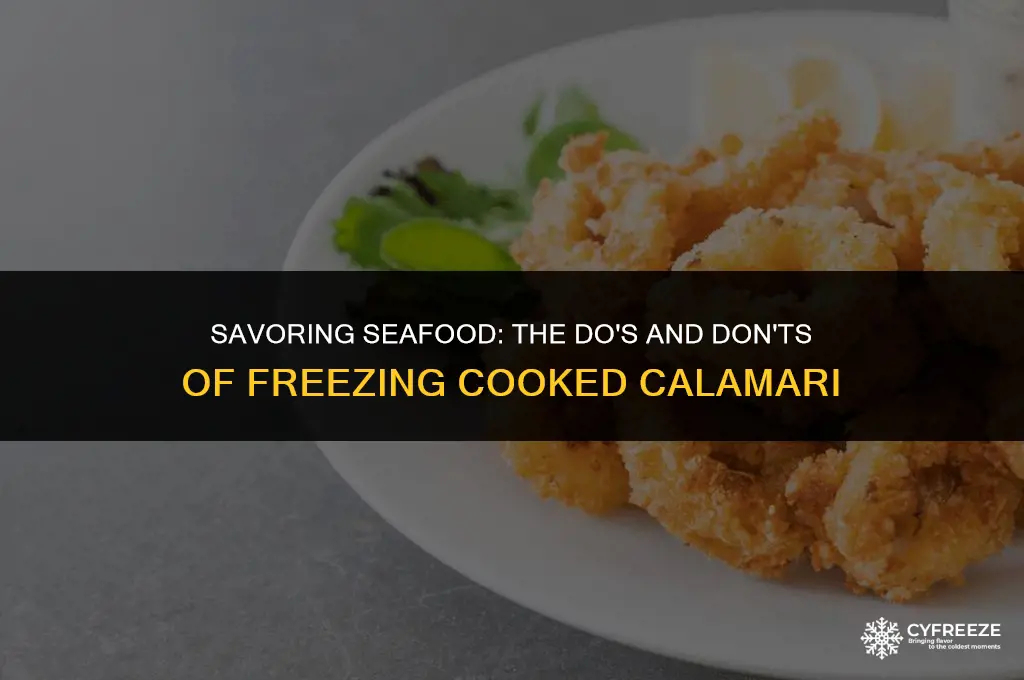 can i freeze cooked calamari