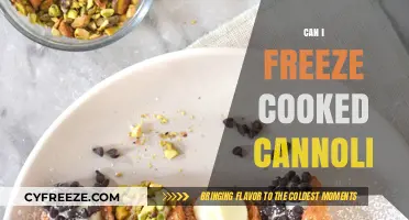 Sweet Treats Storage: The Do's and Don'ts of Freezing Cooked Cannoli