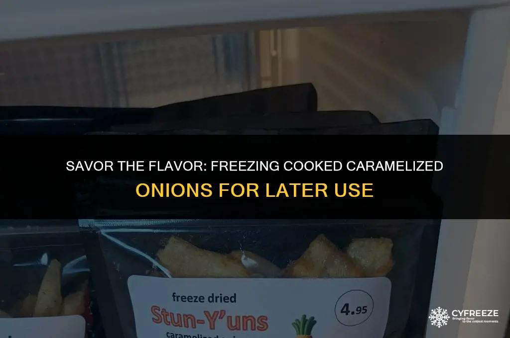 can i freeze cooked caramelized onions