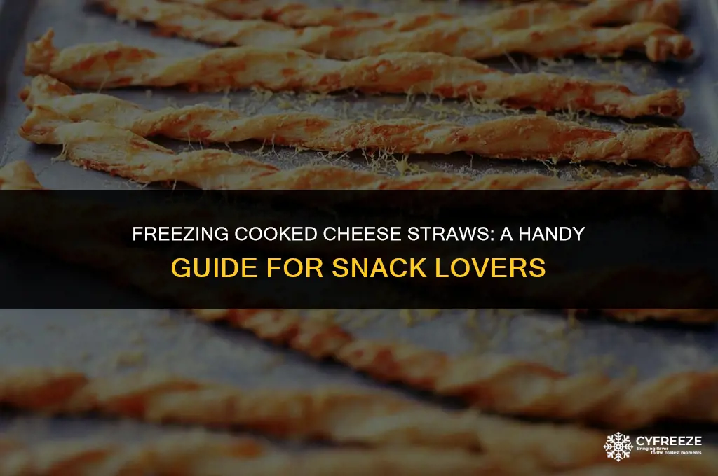 can i freeze cooked cheese straws