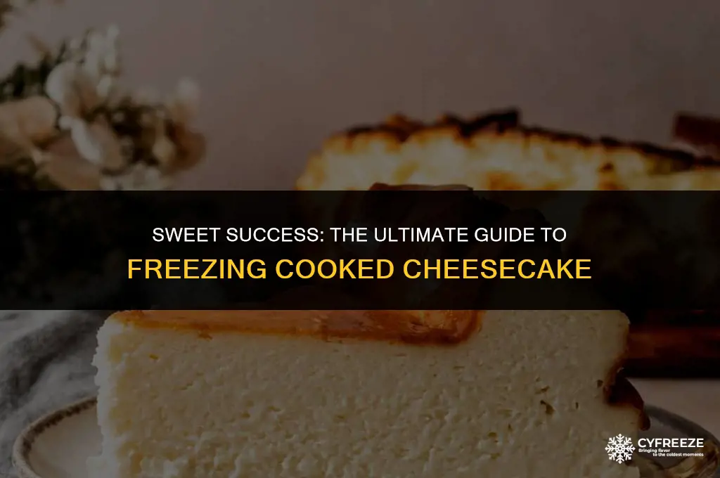 can i freeze cooked cheesecake