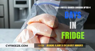 Safe Storage: Freezing Cooked Chicken After Refrigeration