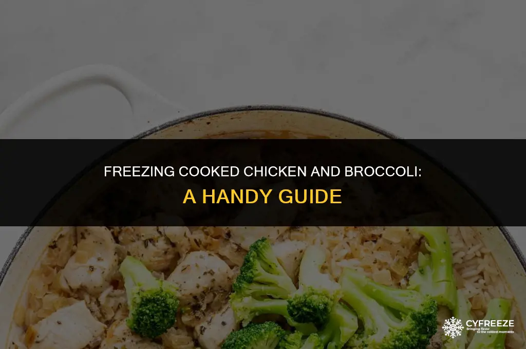 can i freeze cooked chicken and broccoli