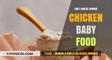Safely Freezing Homemade Chicken Baby Food: A Guide for Parents