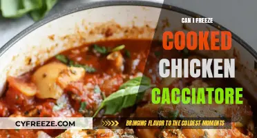 Freezing Cooked Chicken Cacciatore: A Handy Guide