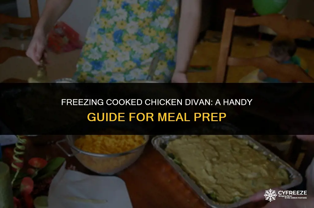 can i freeze cooked chicken divan