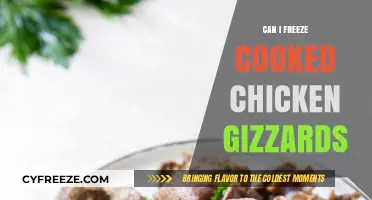 Freezing Cooked Chicken Gizzards: A Handy Guide for Food Storage