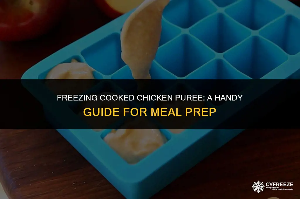 can i freeze cooked chicken puree