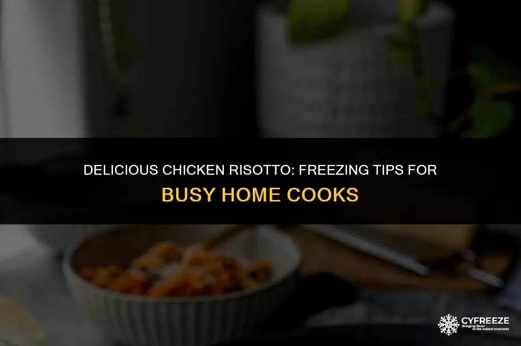 can i freeze cooked chicken risotto