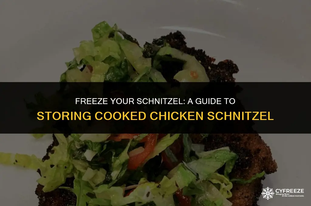 can i freeze cooked chicken schnitzel