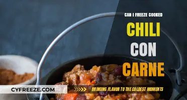Freezing Cooked Chili Con Carne: A Complete Guide