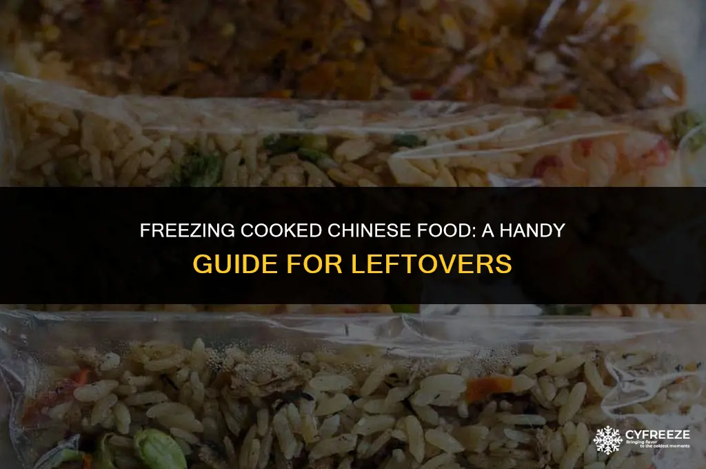 can i freeze cooked chinese food