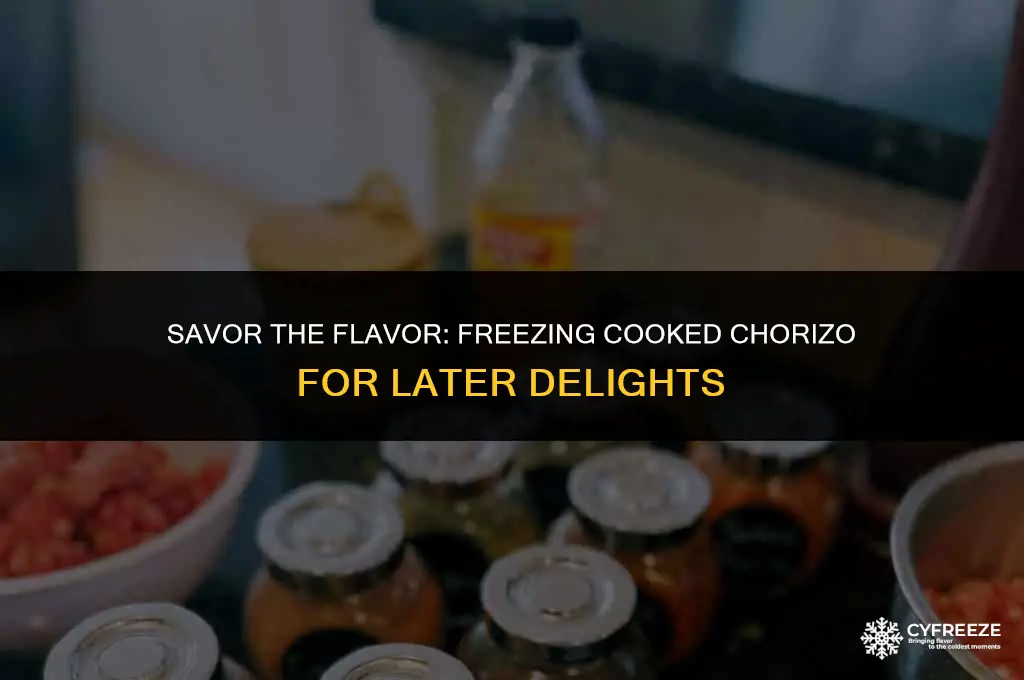 can i freeze cooked chorizo