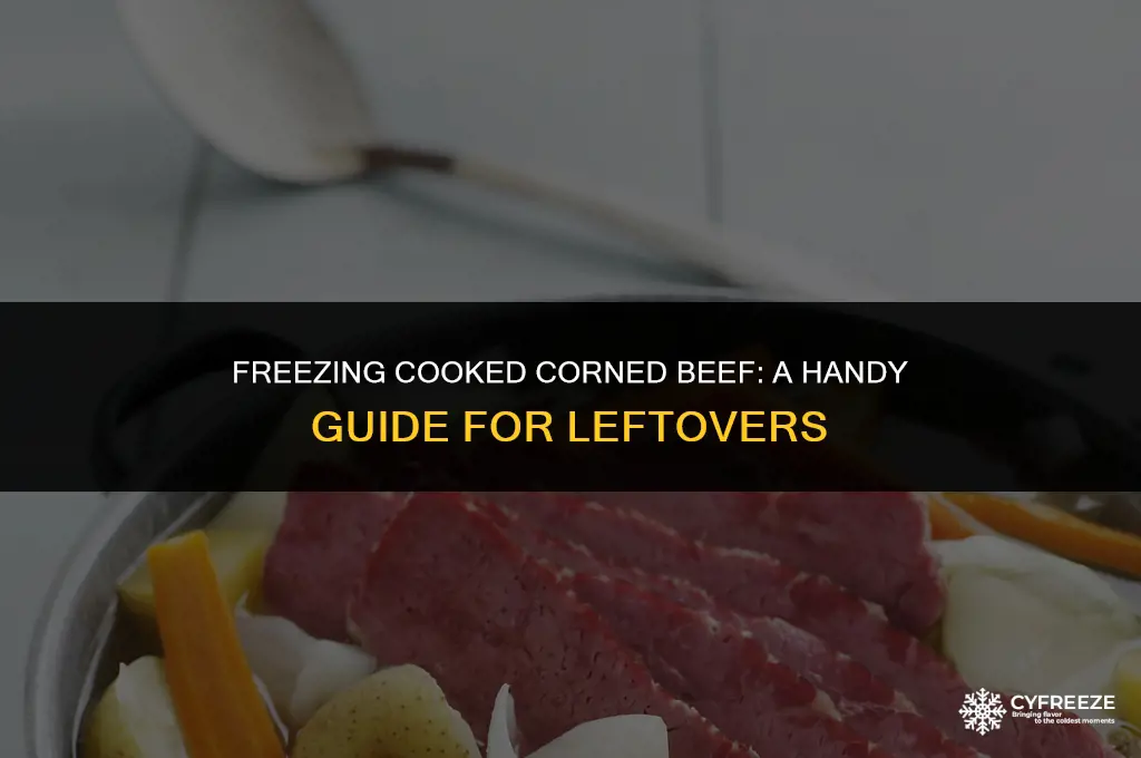 can i freeze cooked corn beef