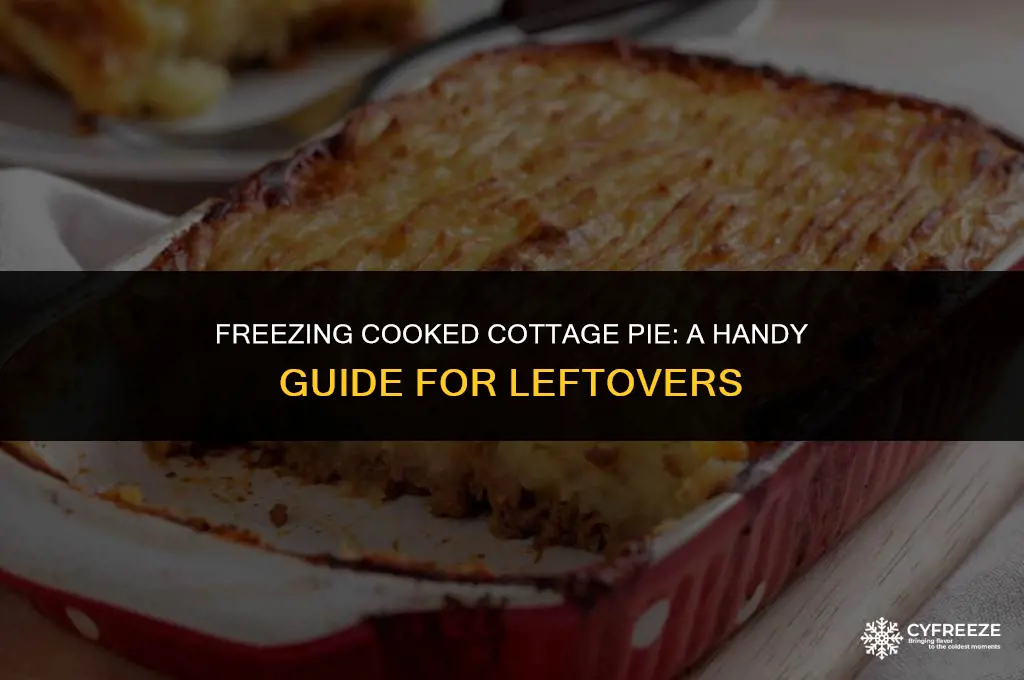 can i freeze cooked cottage pie