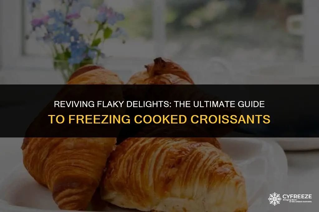 can i freeze cooked croissants