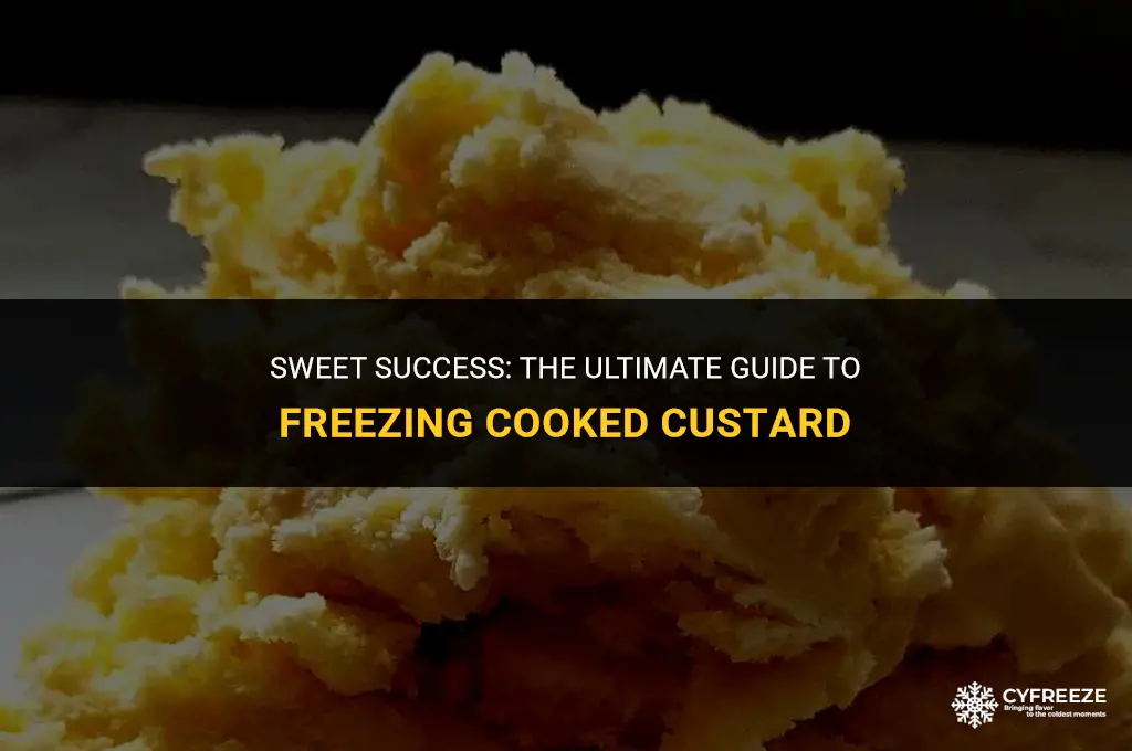 can i freeze cooked custard