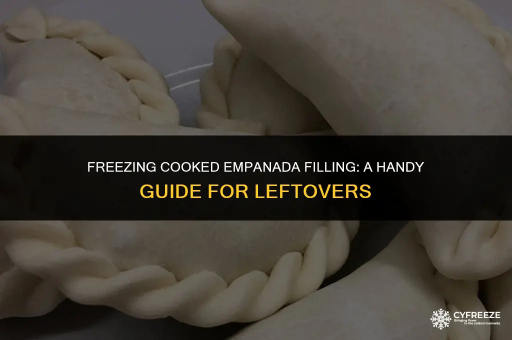 can i freeze cooked empanada filling