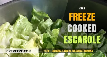 Escarole Storage Simplified: Freezing Cooked Escarole for Later Use