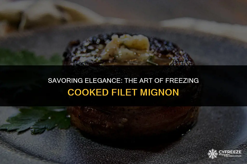 can i freeze cooked filet mignon