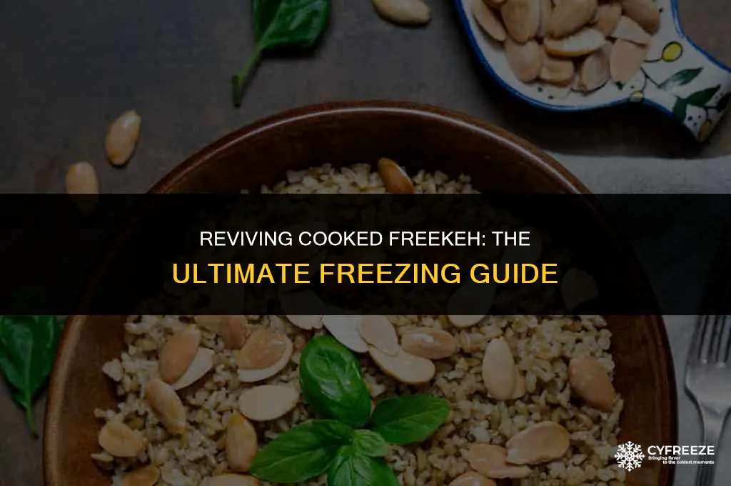 can i freeze cooked freekeh