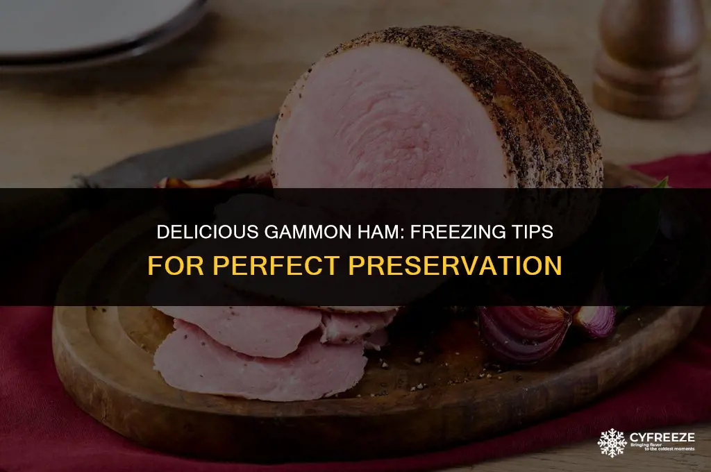 can i freeze cooked gammon ham