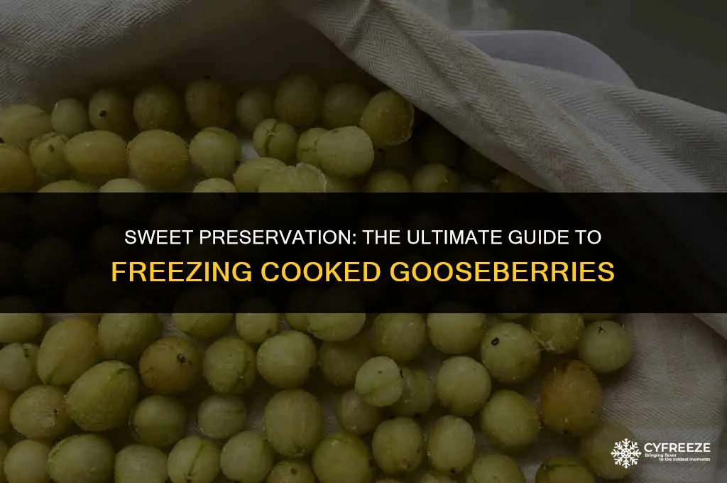 can i freeze cooked gooseberries