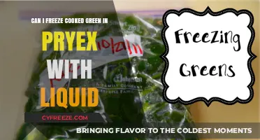Preserving Cooked Greens: A Guide to Freezing in Pyrex with Liquid