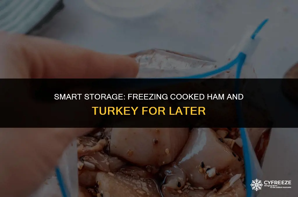 can i freeze cooked ham and turkey