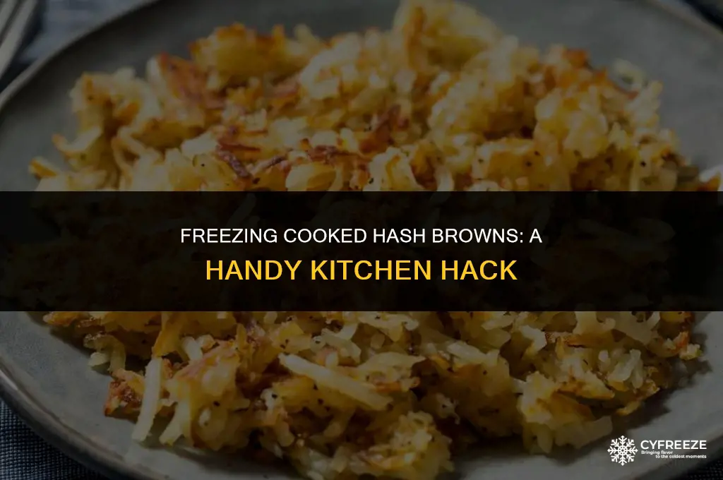 can i freeze cooked hash browns