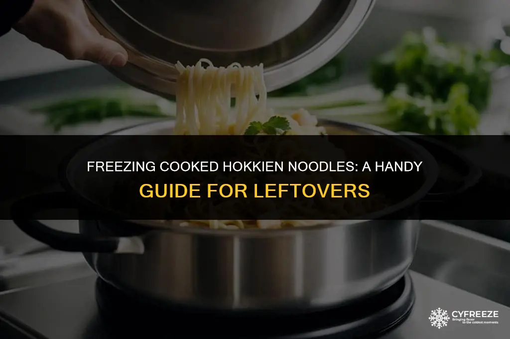 can i freeze cooked hokkien noodles