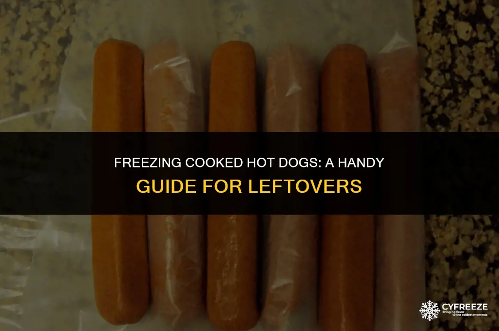 can i freeze cooked hot dogs