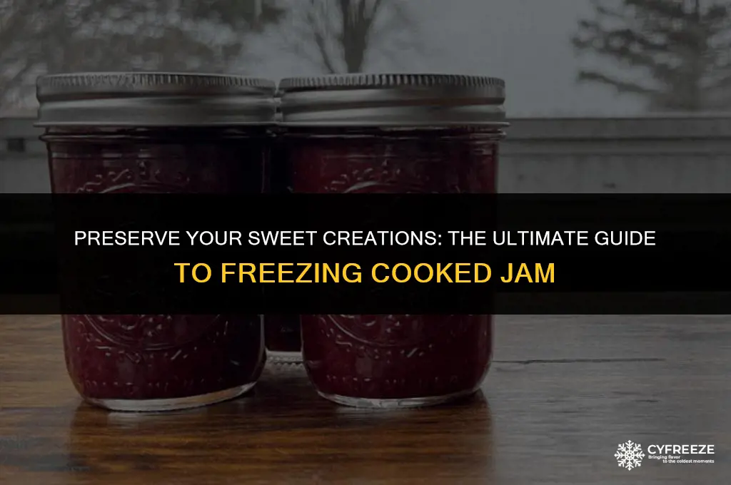 can i freeze cooked jam