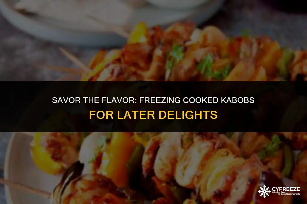 can i freeze cooked kabobs