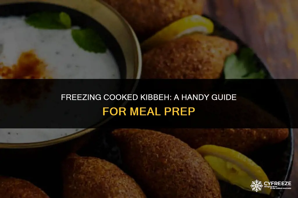 can i freeze cooked kibbeh