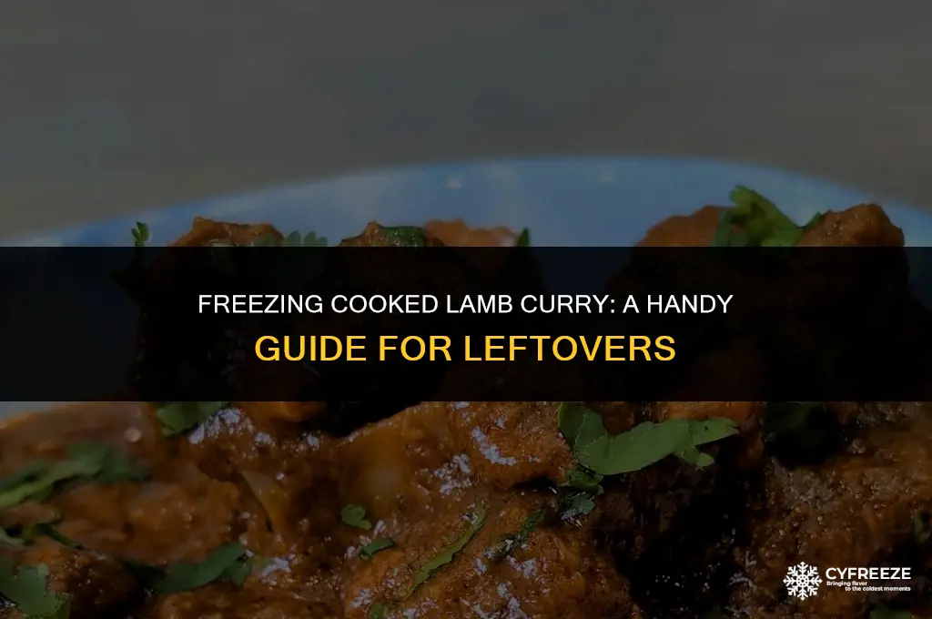 can i freeze cooked lamb curry
