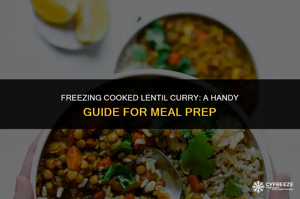 can i freeze cooked lentil curry