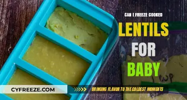 Freezing Cooked Lentils for Baby: A Convenient and Nutritious Option