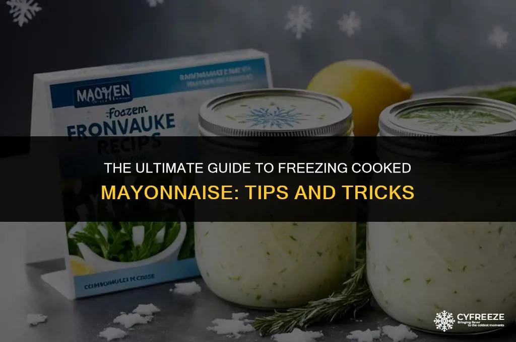 can i freeze cooked mayonnaise
