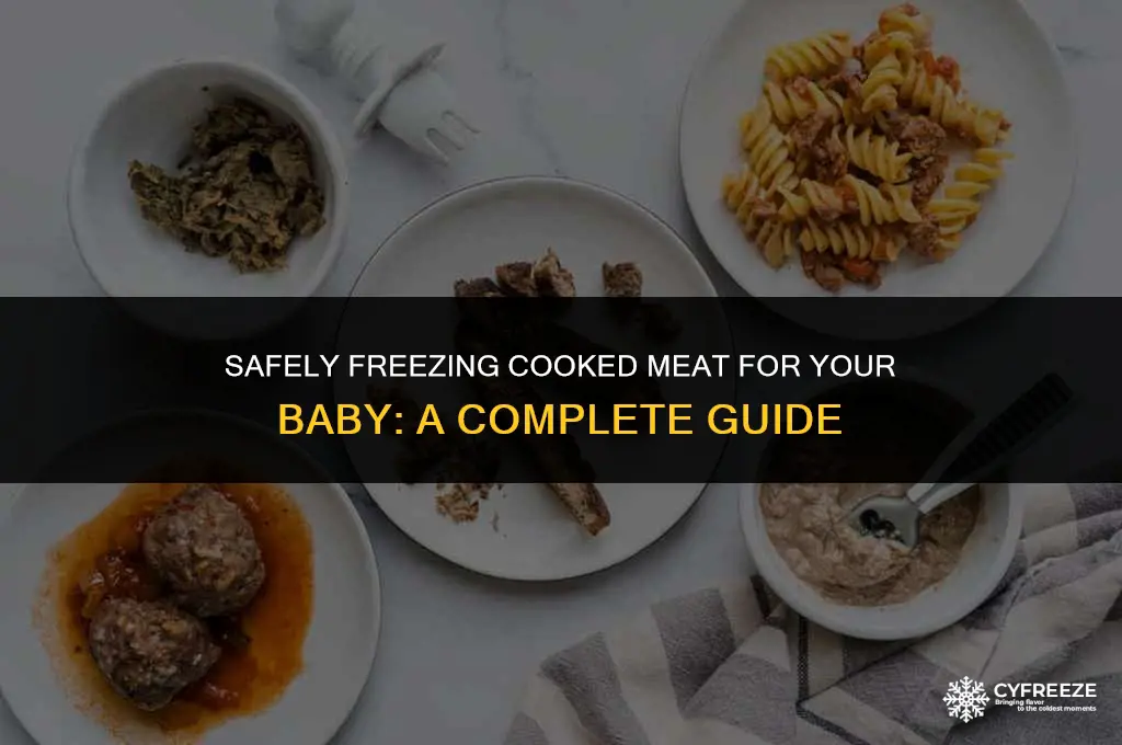 can i freeze cooked meat for baby