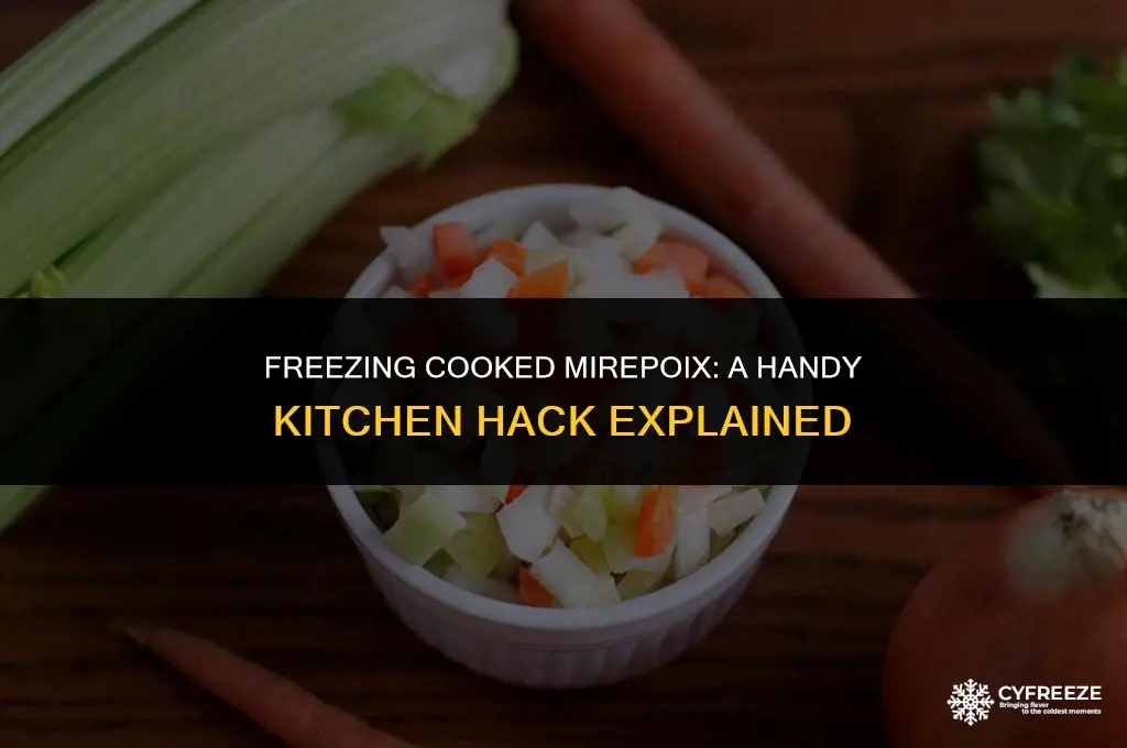 can i freeze cooked mirepoix