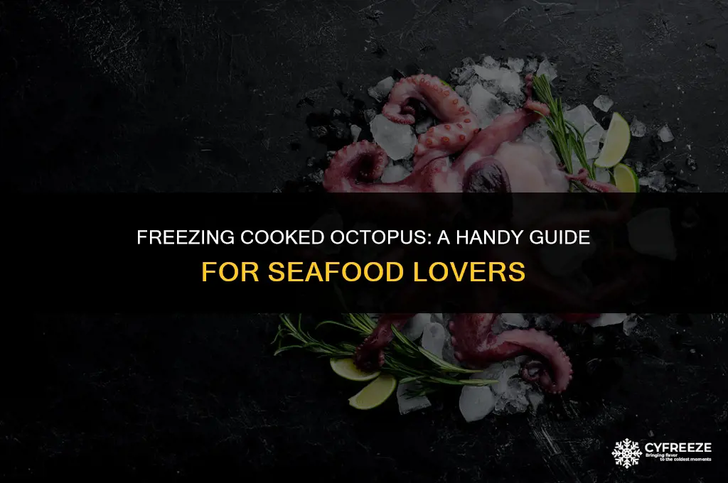 can i freeze cooked octopus