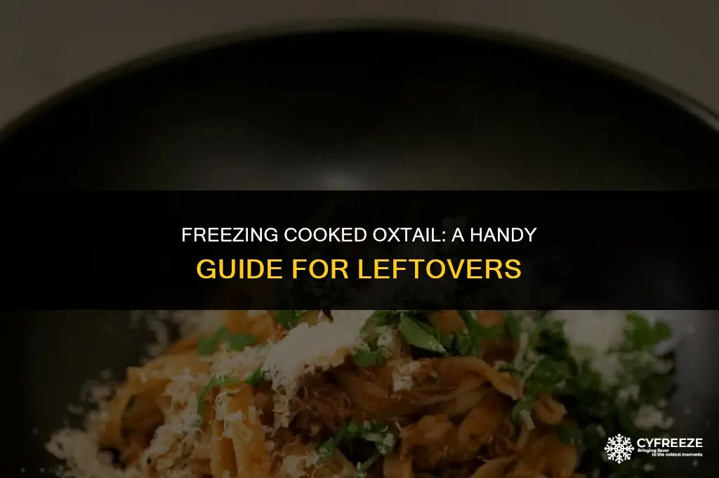 can i freeze cooked oxtail