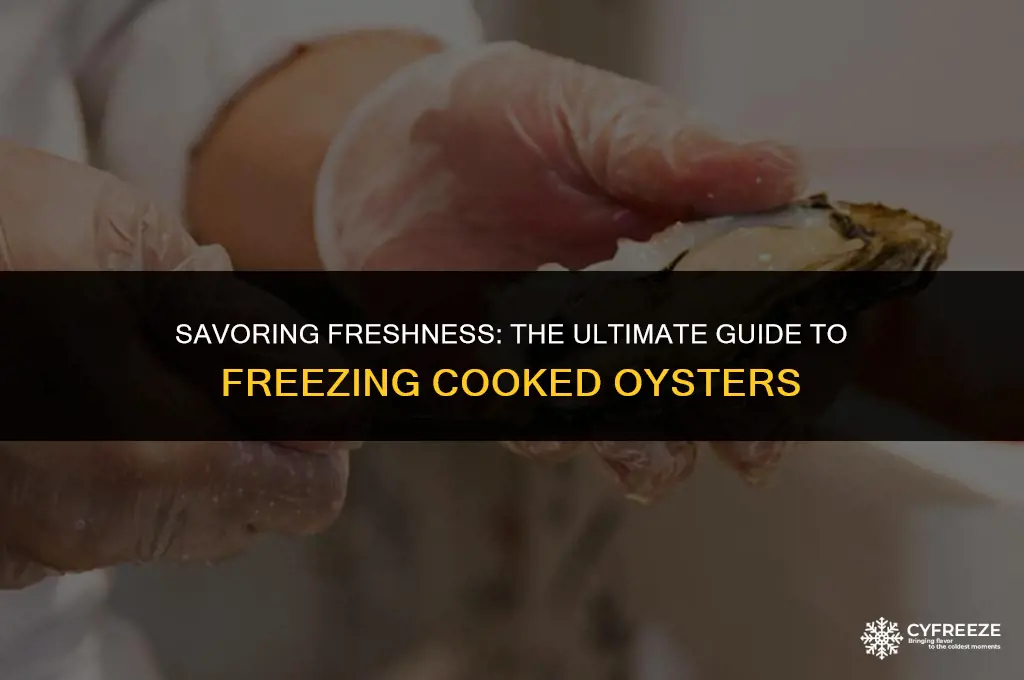 can i freeze cooked oysters