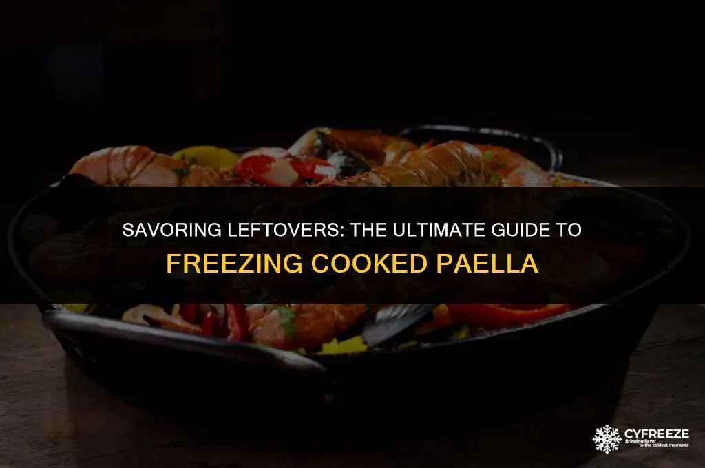 can i freeze cooked paella