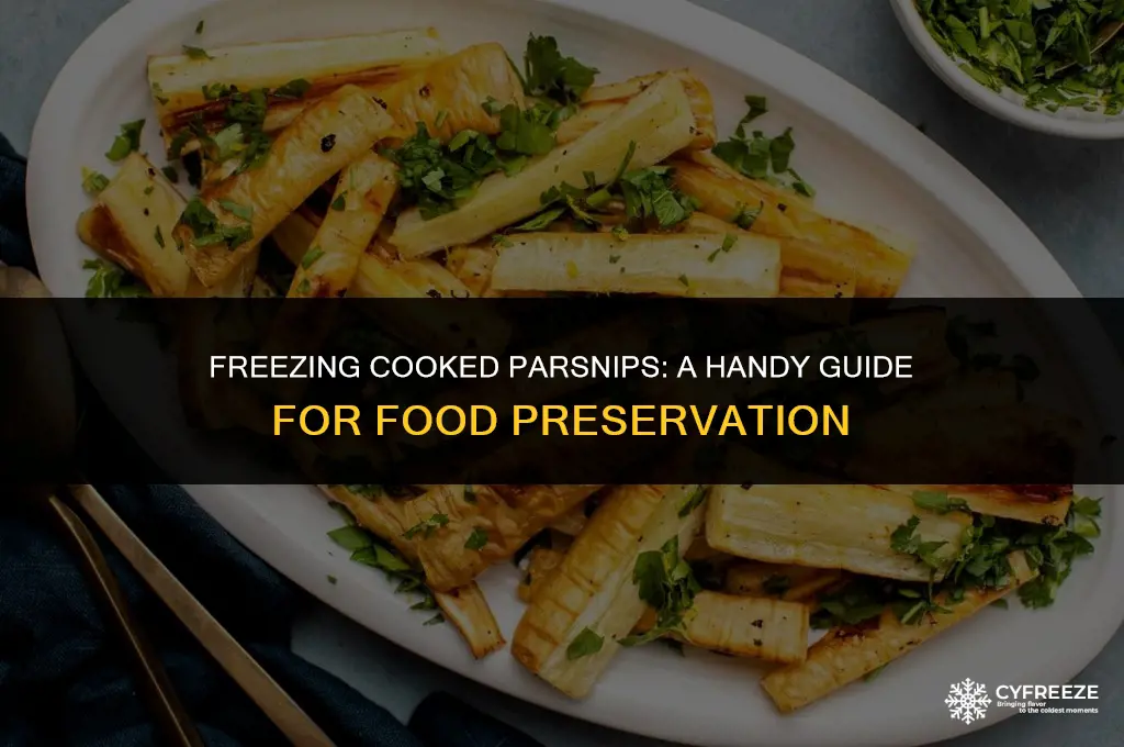 can i freeze cooked parsnips